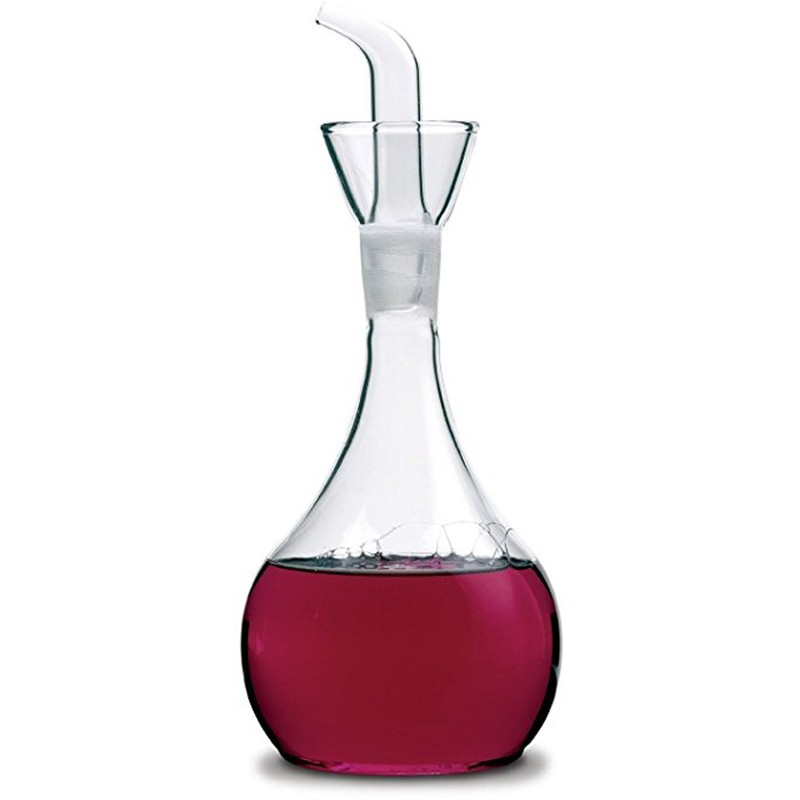 Eleton's Planet Pyriform 14oz Glass Olive Oil Dispenser Bottle, Oil