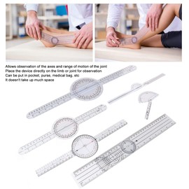 6-Piece Medical Goniometer Set, 6 8 10 Inch Multifunctional Joint Goniometer Set for Physiotherapists for Home Use and Students