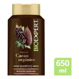 Shampoo Bioexpert Nutrición Profunda Extracto De Cacao Con 650ml