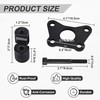 Billet Aluminum Handlebar Riser Kit with Riser Blocks Fit For