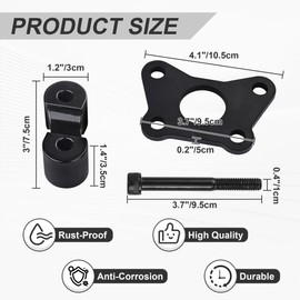 Billet Aluminum Handlebar Riser Kit with Riser Blocks Fit For Spyder F3/F3S/F3T/F3 Limited (2016+) & RT/RTS (2020+) | 1-1/8" Backward 1-3/8" Upward Adjustable (A)