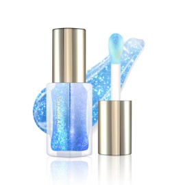 CHARMACY Aurora Chameleon Moisturizing Lip Gloss, MultiColor Shifting Shimmer Lip Gloss, Hydrating Non-Sticky Formula Glitter Lip Glaze, Easy to Apply, Long-Lasting, High-Shine Sheer Finish #05