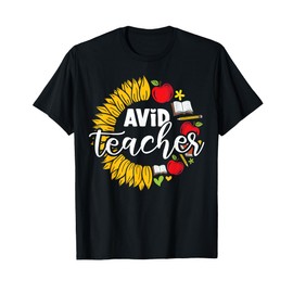 Avid Teacher Appreciation Sunflower T-Shirt