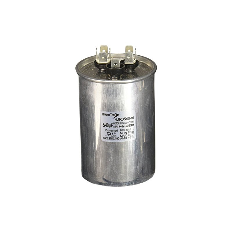 Diversitech 4JR0540 Mtr. Run Cap,Round,40+5uf 440v