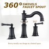 WINKEAR Roman Bathroom Sink Faucet Deck Mount or Wall Mount
