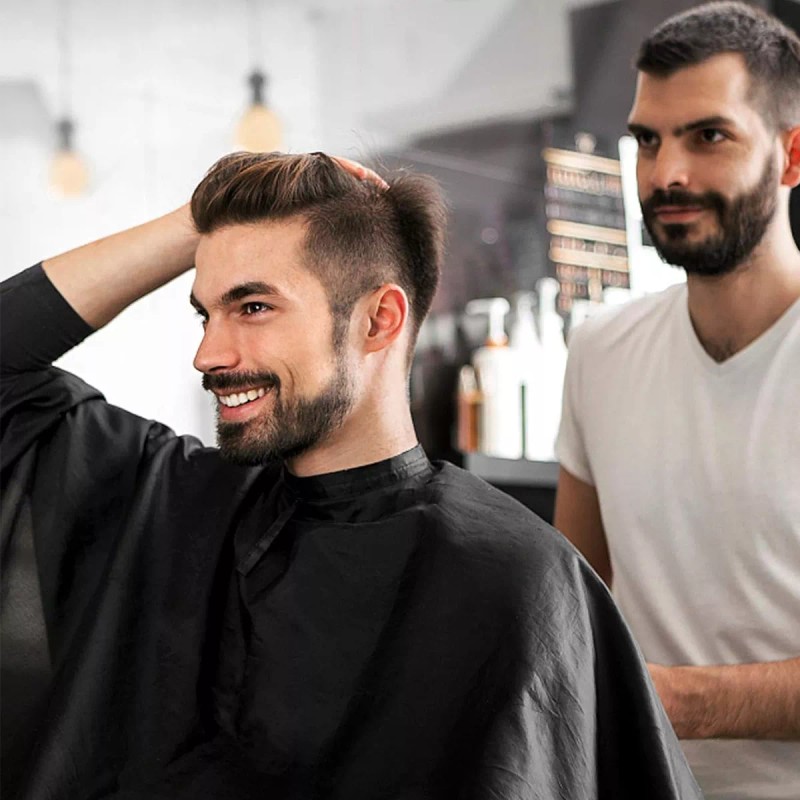 GEQIO Capas De Corte De Pelo Mandil Peluqueria Impermeable 4pzs