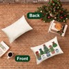 Christmas Blue Porcelain Lumbar Pillow Cover 12x20 Inch 1 Piece