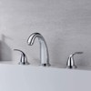 sumerain 2 Handle Widespread Roman Tub Faucet with Valve Chrome