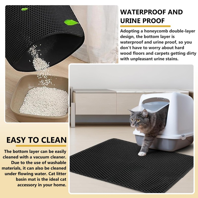 Cat Litter Tray Mat, 30 x 45 cm Cat Litter