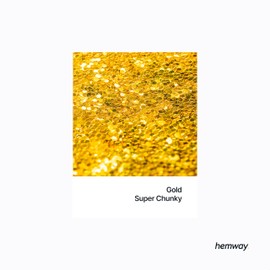 Gold Glitter Super Chunky 115g/4.1oz Metallic Resin Craft Glitter Flake Sequins for Epoxy Tumblers Hair Face Body Eye Glitter Nail Art Festival DIY Party Decorations