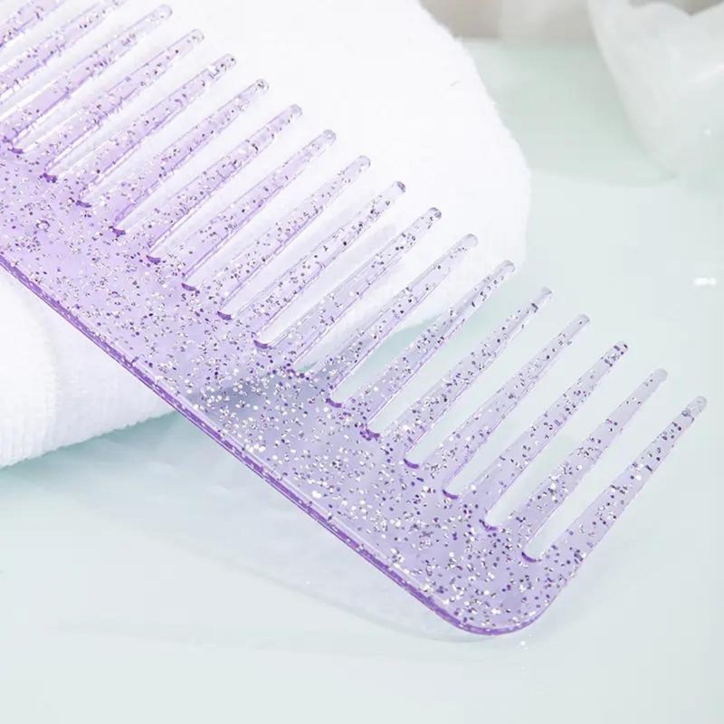 Kamm mit breiten Zähnen, Schwarz (Violett)