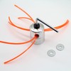 Swnkdg Aluminium Lawn Strimmer Head, Double Line Head, Thread Spool,