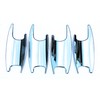 UNICUS Chrome Door Handle Recess Insert Cups 4X Compatible with