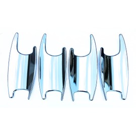 UNICUS Chrome Door Handle Recess Insert Cups 4X Compatible with Mercedes C E GLC Class W205 W213 X253 Chrome 2015 on