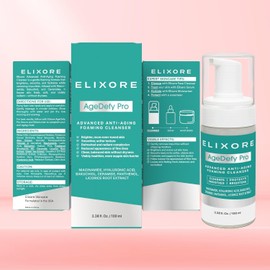 Elixore Age Defy Pro Niacinamide Face Wash for Women |Daily Anti-Wrinkle & Soothing Facial Wash with Aloe Vera & Green Tea Remove Makeup Oil Deep Cleanse Hydrating (100ml) / 엘릭소어 에이지데피 프로 니아신아마이드 여성용 세안제 | 알로에 베라 & 녹차로 매일 주름 방지 및 진정 페이셜 워시 메이크업 오일 제거 딥 클렌징 수분 공급 (100ml)