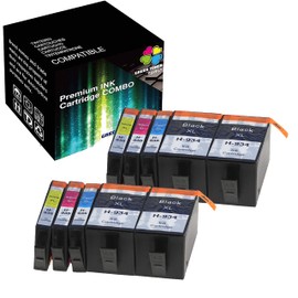 Green Toner Supply 10-Pack Compatible Ink Cartridge Replacement for HP 934 XL Black and 935 XL Color Work for HP Officejet Pro 6230 6812 Printer (4B2C2Y2M)