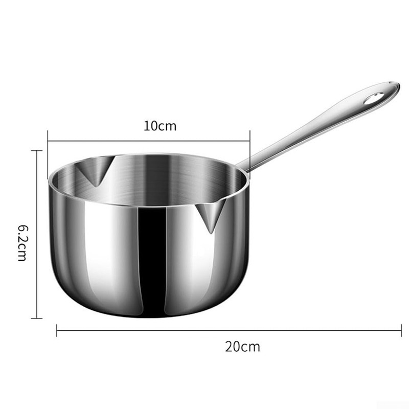 Stainless Steel Milk Pot, Pot Gravy Small Sauce Pan Saucepan