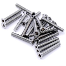 M2.5 (2.5mm x 22mm) TX Socket Countersunk Machine Screw (Bolt) - Stainless Steel (A2) (Pack of 20)