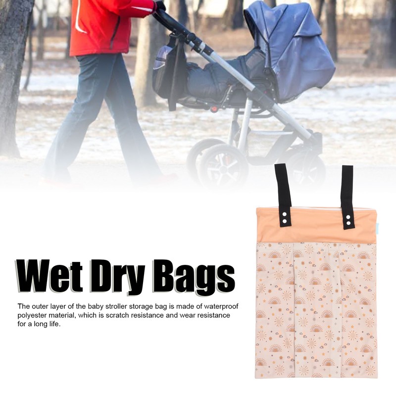 Baby Stroller Bags Multipurpose Waterproof Lightweight Foldable Wet Dry Bags