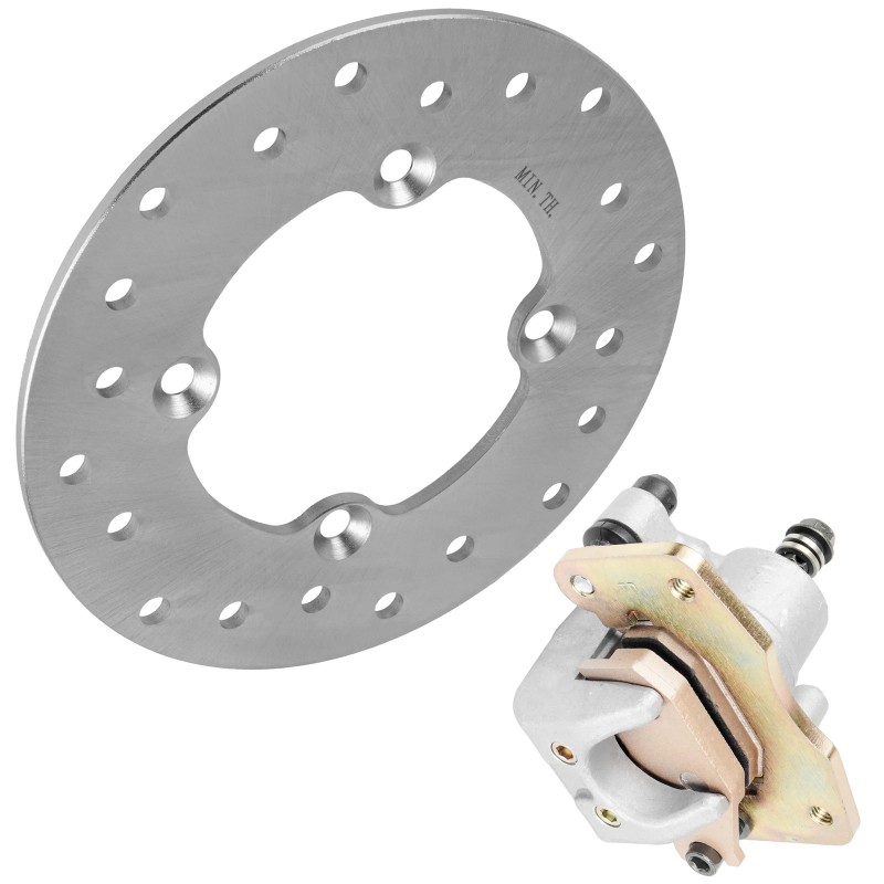 Caltric Rear Brake Disc Rotor W/ Caliper For Can-Am Outlander