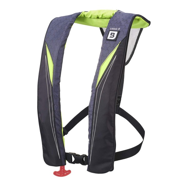 BLUESTORM Gear Cirrus26 Inflatable PFD Life Jackets (Hi-Vis Green) for