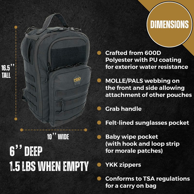HighSpeedDaddy - Original Baby Diaper Backpack, Military-Grade, Waterproof Baby Travel