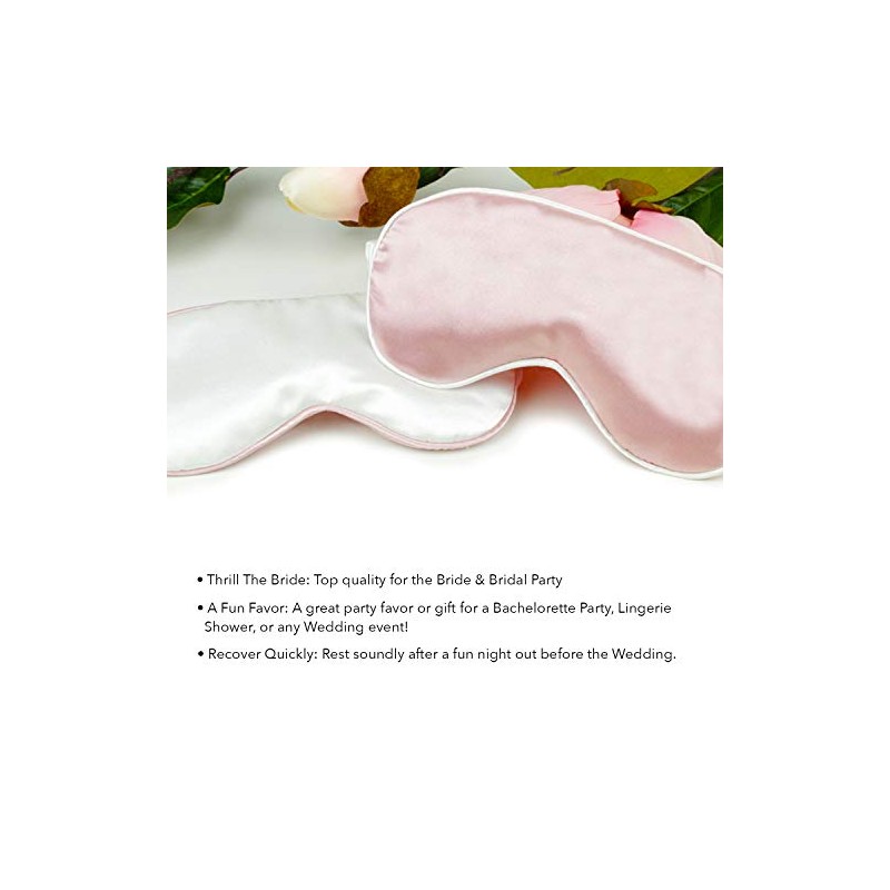 Honeymoon Bride Gift Sleep Mask -Silver Glitter Mrs. White Sleep