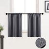 XTMYI Small Bathroom Window Curtain Waterproof Short Blackout Curtains for
