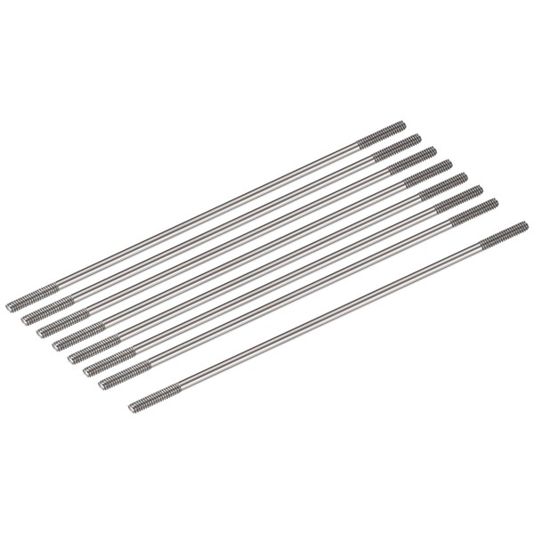 sourcing map 8pcs Push Rod Connector Double End Threaded Rod