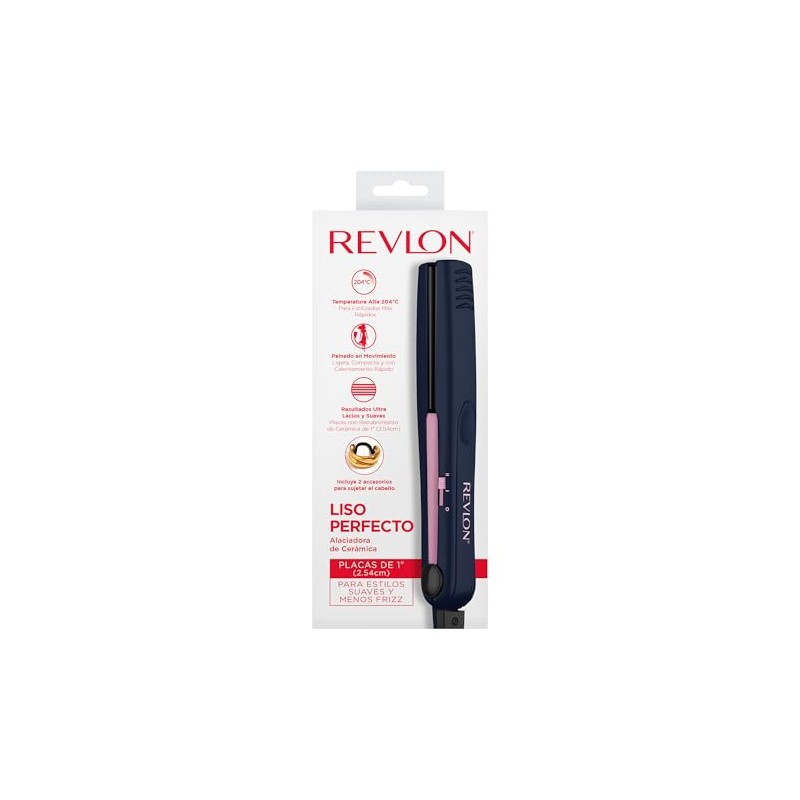 Revlon Alaciadora de Ceramica de 1" (2.54 cm) + 2