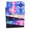 Galaxy Cotton Fabric Squares 25cm x 25cm 5PCS, Universe Space