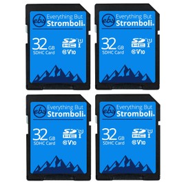 Everything But Stromboli 32GB SDHC Card 4 Pack for Browning Trail Camera Dark Ops, Recon Force, Defender, Spec Ops, Strike Force Game Cam Memory Cards