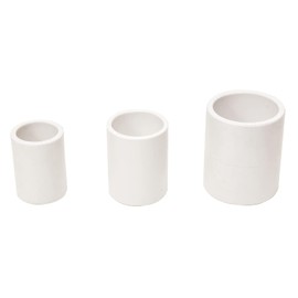 FangKingNo 10pcs 1" White PVC Pipe Coupling Adapter Pipe Fittings Slip (Socket x Socket) Schedule 40 Easy to Install,and High Tensile for Home or Industrial Use (1 Pack of 10pcs) (1 Inch)