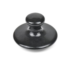 LHYILSWQ Large Mushroom Hot Massage Stones Basalt Rock Spa Massagers Stones for Women&Men Black