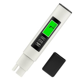 NATFORTREE 4-in-1 Digital TDS Meter – Water Quality Tester | EC, Temperature (℃/℉) & 0-9999 ppm for Drinking Water, Aquariums & RO-RODI Systems (White)