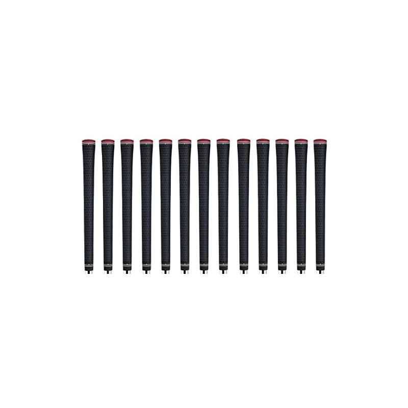 Lamkin Crossline Black 360 Golf Grip Bundle (13 Piece), Midsize