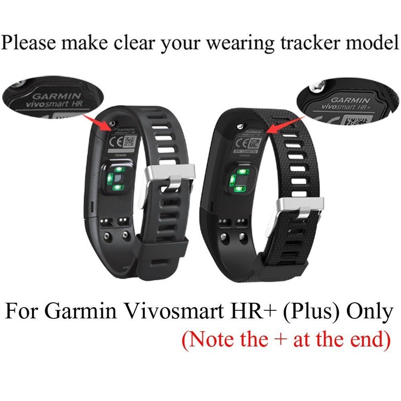 ZSZCXD Band for Garmin vivosmart HR+, Silicone Strap Replacement Wristband