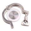DERNORD 2 Pack Tri Clamp Sanitary Fitting Set SS304 Heavy