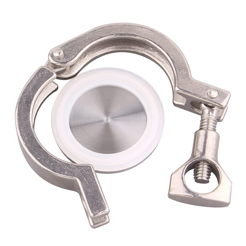 DERNORD 2 Pack Tri Clamp Sanitary Fitting Set SS304 Heavy