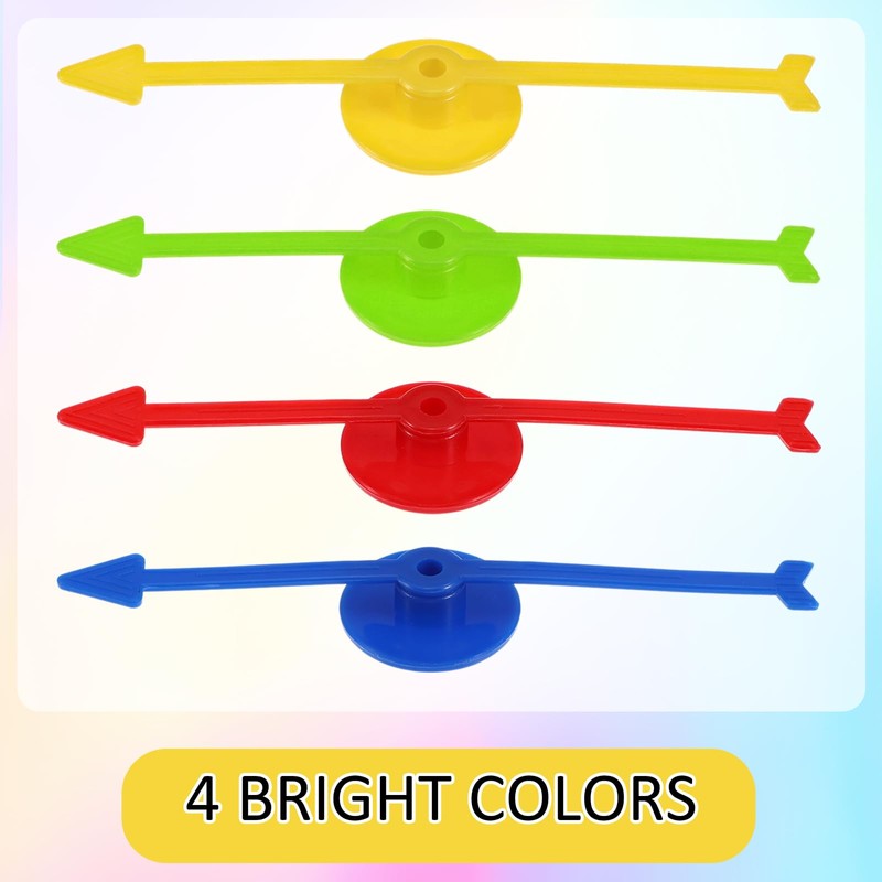 Pack of 24 Board Game Spinner Arrow Game Pointer Spinner