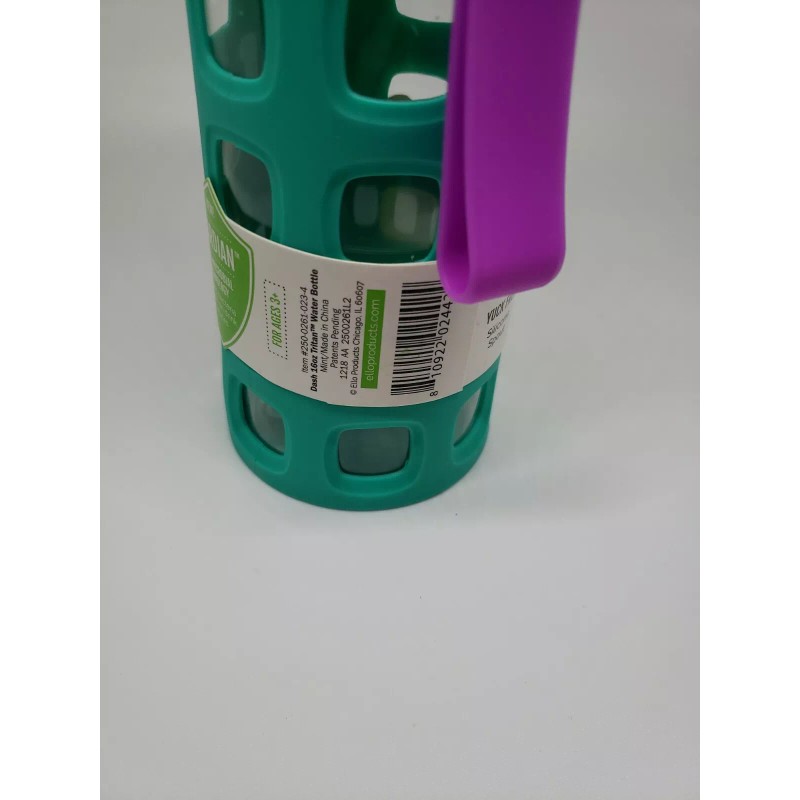 Ello Dash 16oz Plastic Water Bottle Green/Purple NEW Age 3+