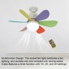 Ceiling Fans with Lights and Remote Control ABS E26 E27
