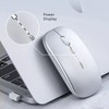 TECHWOLF Mouse Inalámbrico Recargable Silencioso Bluetooth 5.0 4.0 Y USB