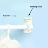 Curtain Rod Holder, Easy-Install No-Drill Curtain Rod Holder, 360° Flexible