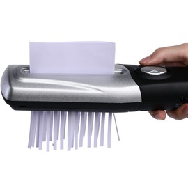 Handheld Mini Paper Shredder, Portable Paper Shredder, USB Auto Paper Shredder Document Cutter Strip Cutting Machine Office Stationery