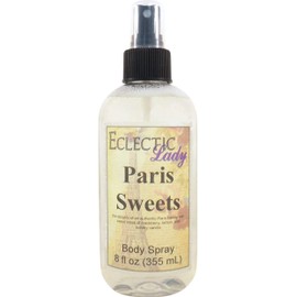 Eclectic Lady Paris Sweets Body Spray, 8 ounces, Body Mist for Women with Clean, Light & Gentle Fragrance, Cologne with Soft, Subtle Aroma For Daily Use