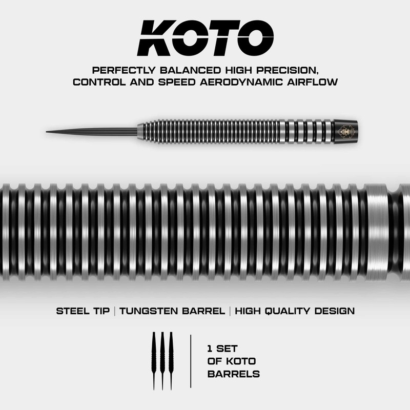KOTO - Zoom Black Electro, 90% Tungsten, 21 G, Darts