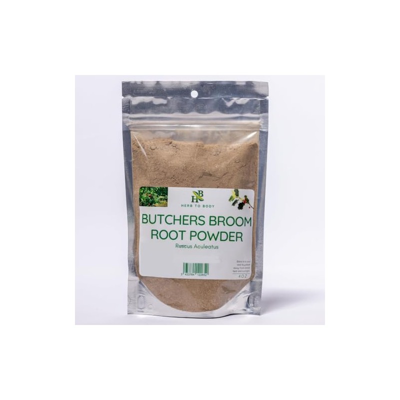 Herb To Body Butcher’s Broom Root Powder | Ruscus Aculeatus