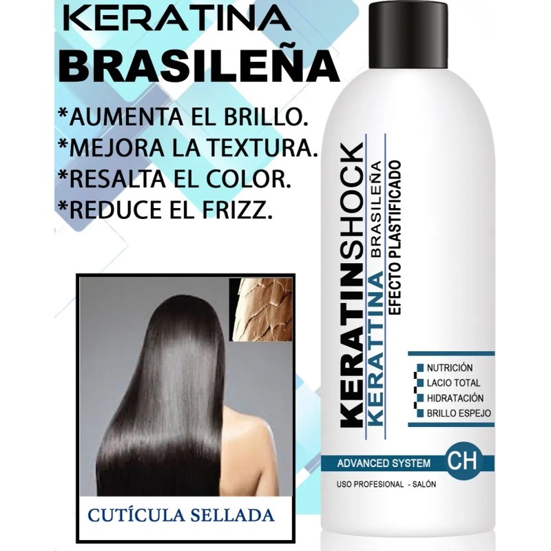 Keratinshock Cirugia Capilar Keratina Brasilea Plastificado