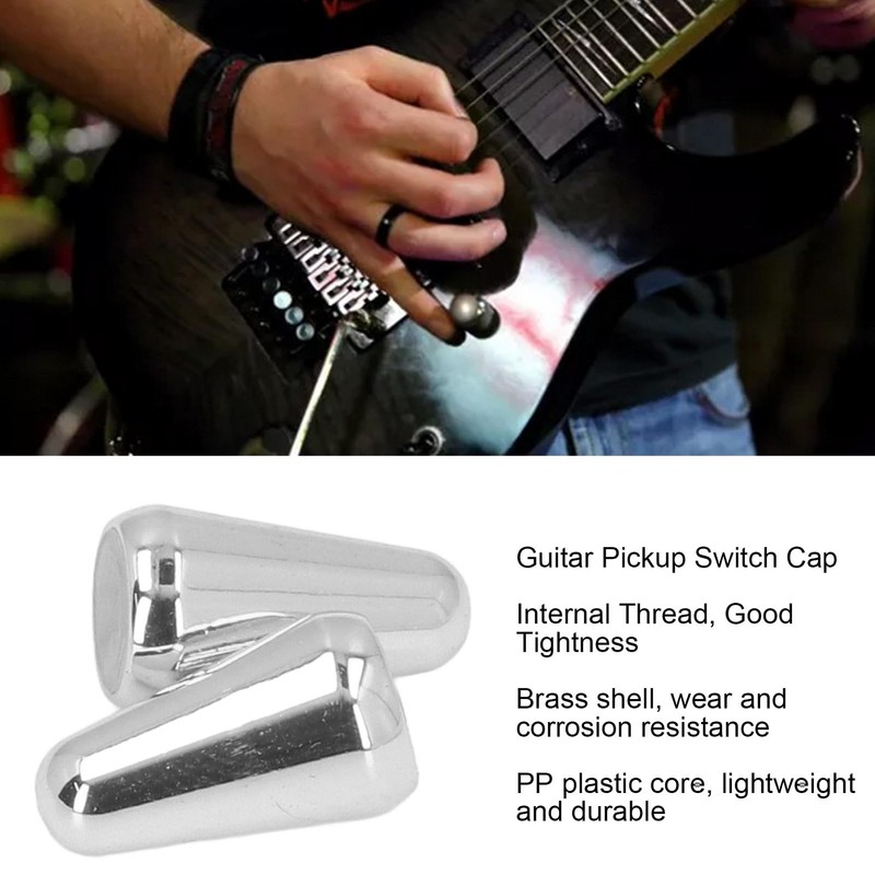 2 x Guitar 3 Way 5 Way Pickup Switch Tip